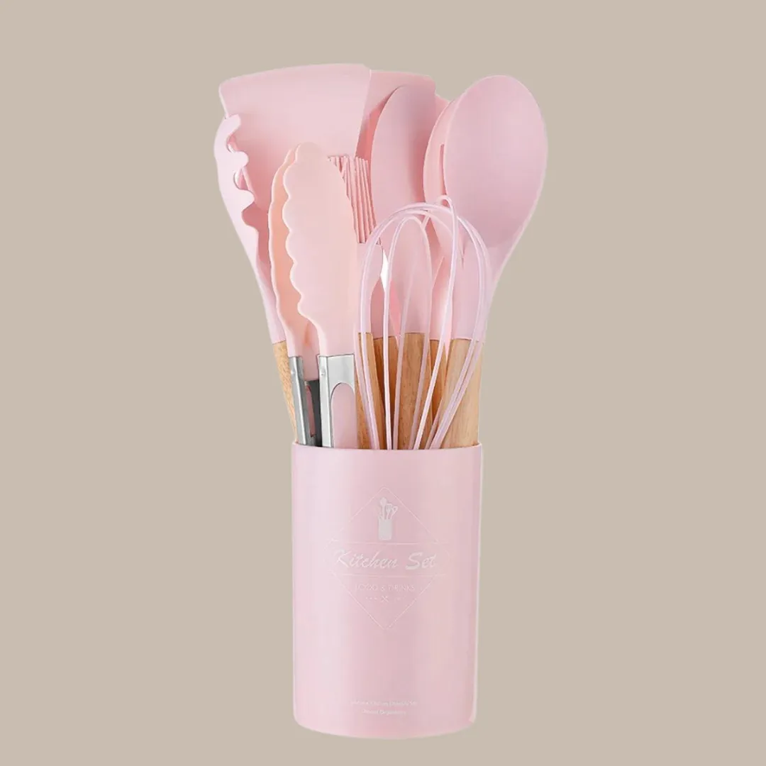 12Pcs Silicone Kitchen Utensils