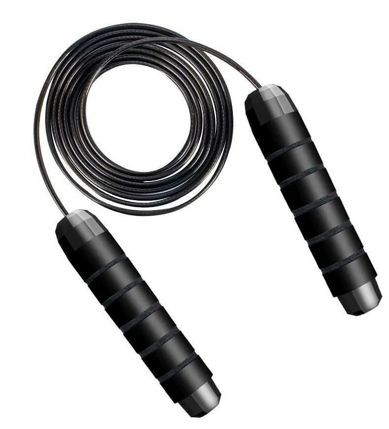 2 x Skipping Ropes Jump Rope Adjustable Fitness Cable Speed Jumping