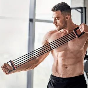 5Tube Resistance Bands Ultimate Chest Muscle Trainer for Strength