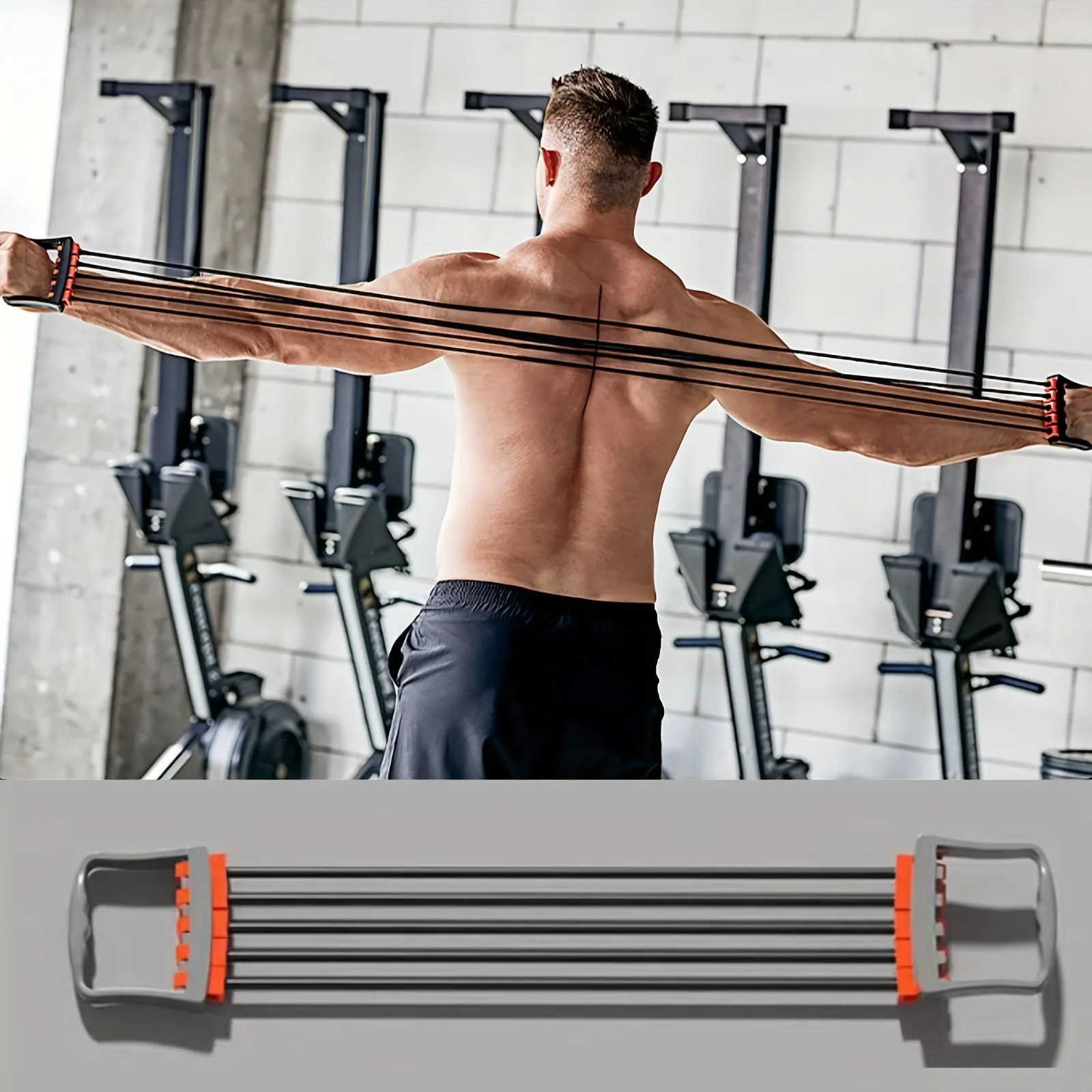 5Tube Resistance Bands Ultimate Chest Muscle Trainer for Strength