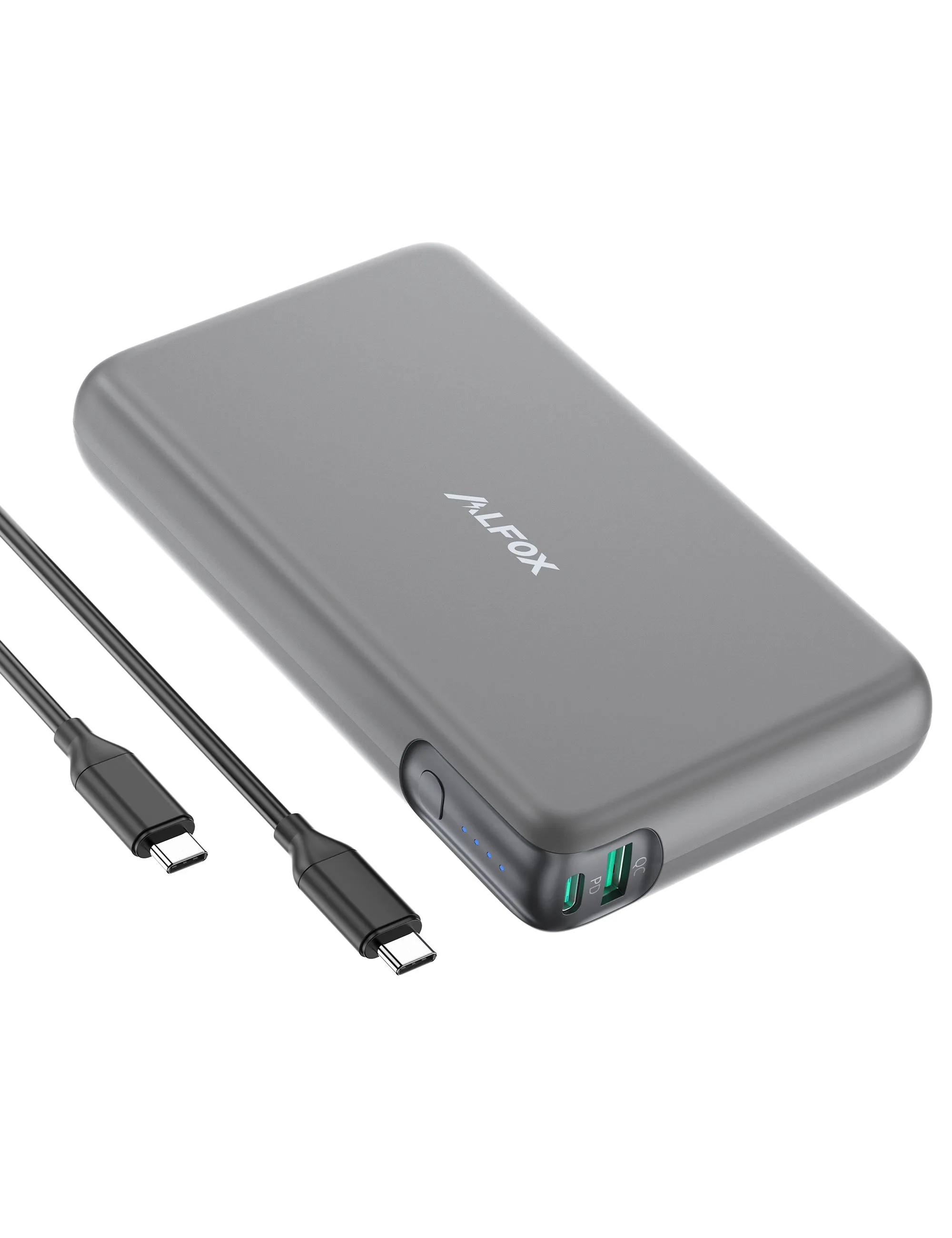 Alfox 30000mAh 100W 2-Port PD 3.0   QC 3.0 Power Bank