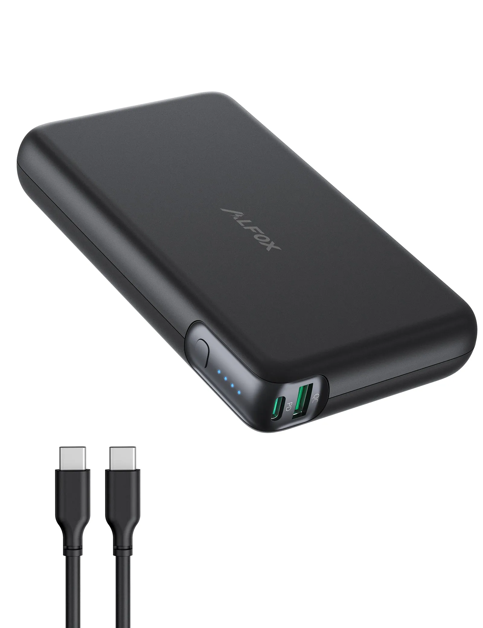 High-Capacity Alfox 30000mAh Power Bank with 100W Fast Charging - Dual Port PD 3.0 & QC 3.0 for Ultimate Convenience