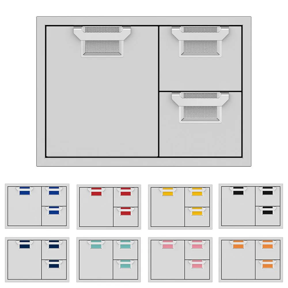 Aspire by Hestan 30-Inch Double Drawer and Storage Door Combo