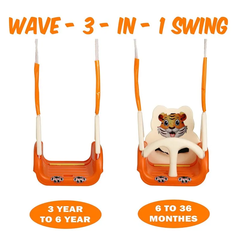 Baby Musical Swing with 4 Stages Multiple Age Settings (Orange)