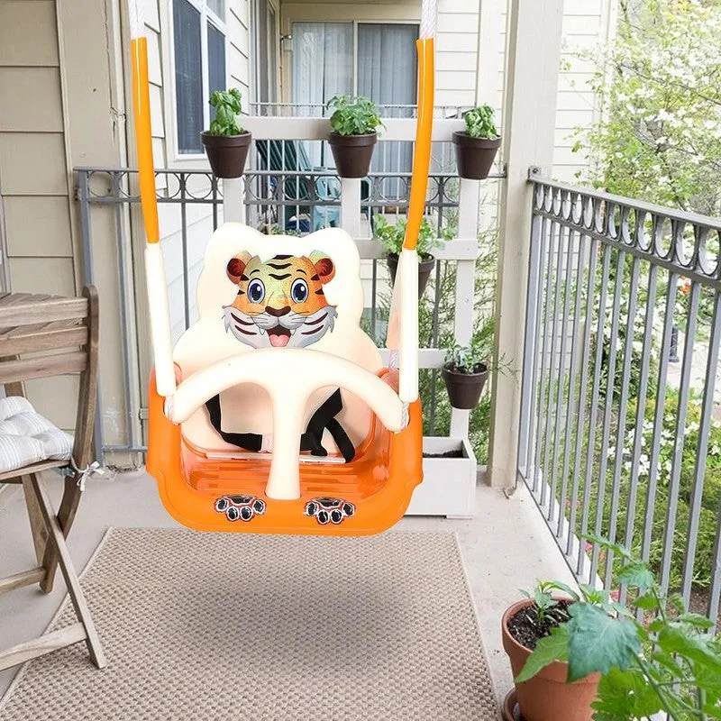 Baby Musical Swing with 4 Stages Multiple Age Settings (Orange)