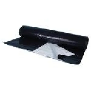 Berry Plastics Black/White Poly Sheeting Commercial Size - 5 mil 50 ft x 100 ft