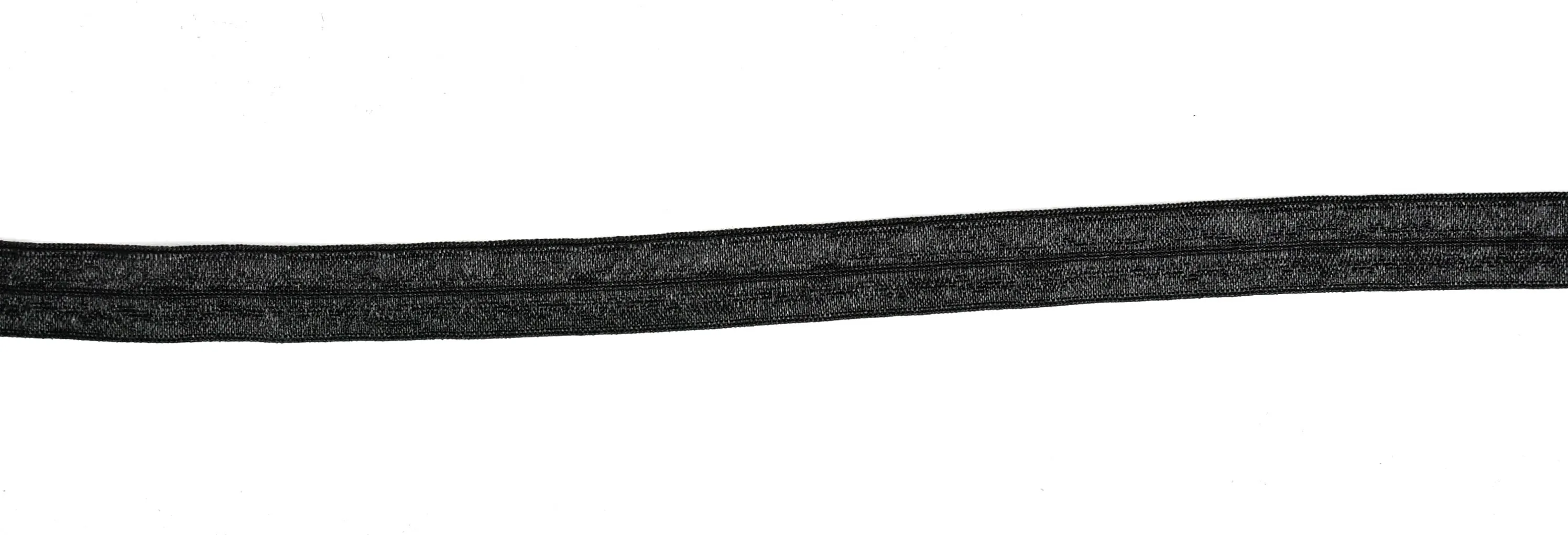 Black Fold-Over Elastic (FOE) Trim