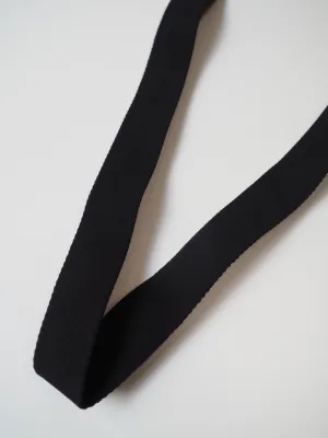 Black Soft Elastic 25mm