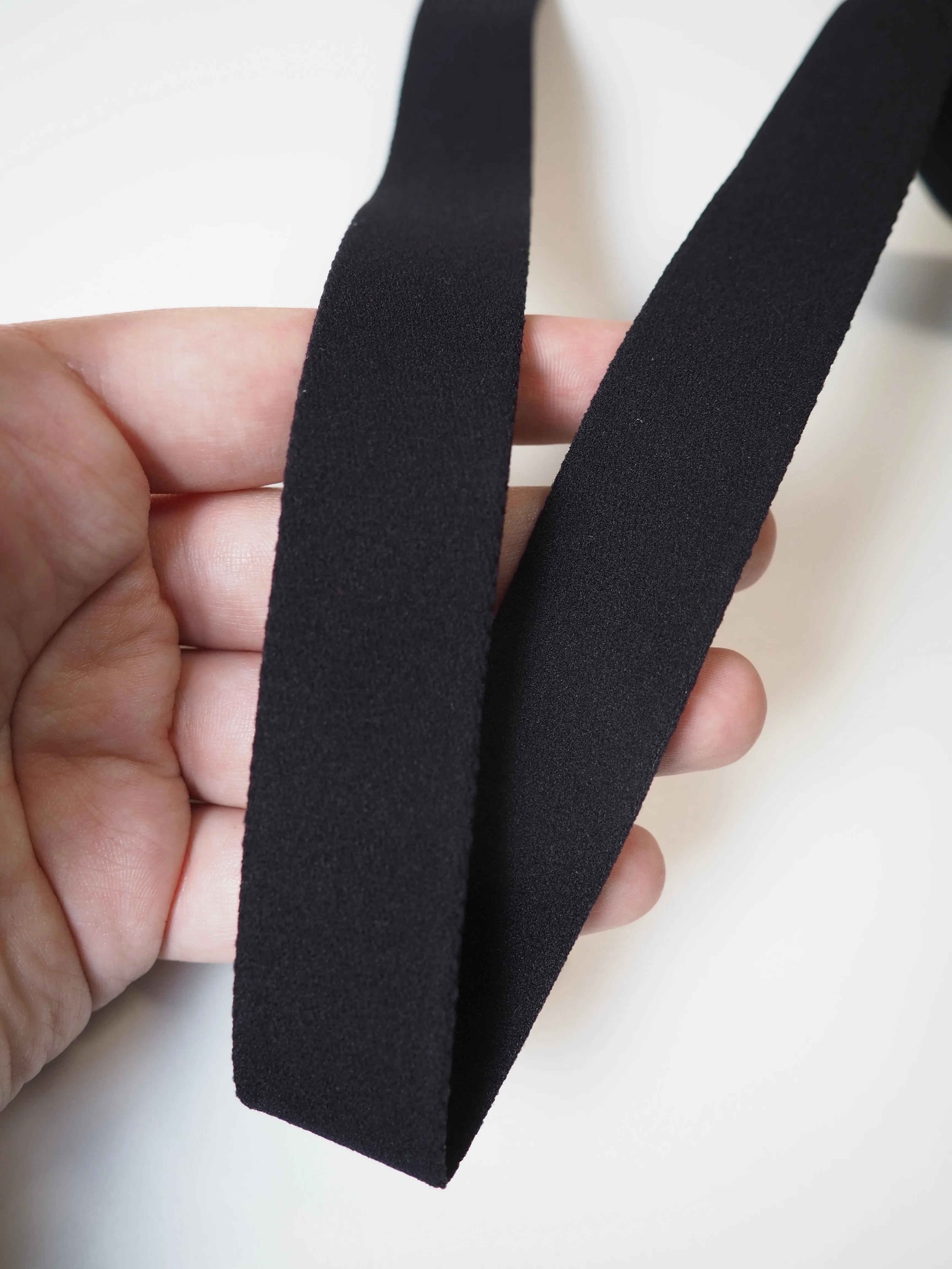 Black Soft Elastic 25mm