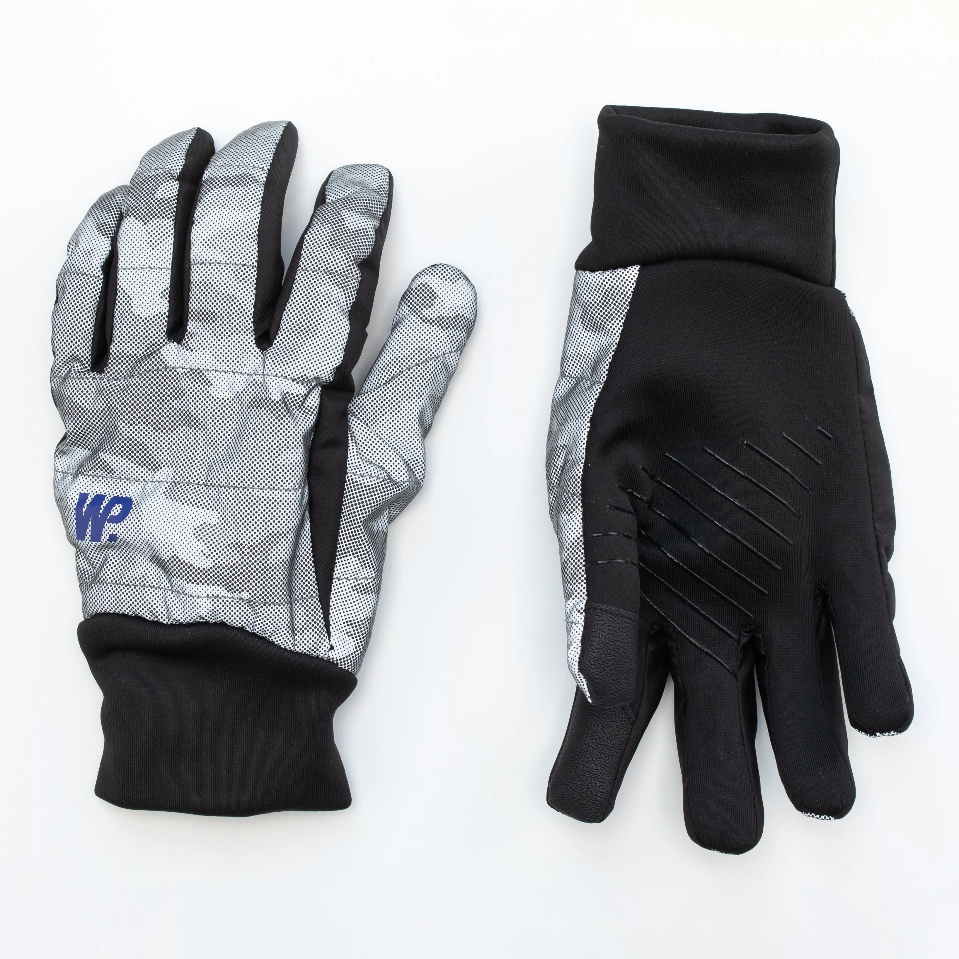 Boy's Grey Camo Reflective Gloves