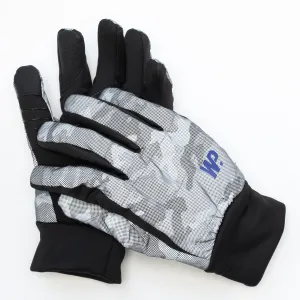 Boy's Grey Camo Reflective Gloves