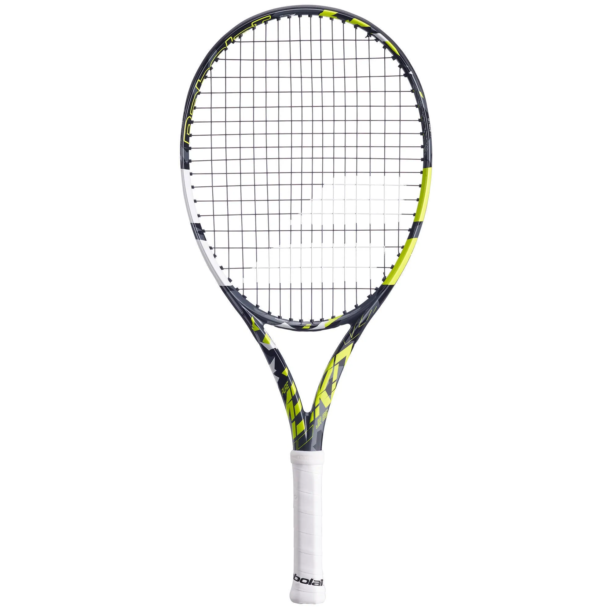 Children's tennis racket with strings - Pure Aero 25 black/yellow BABOLAT