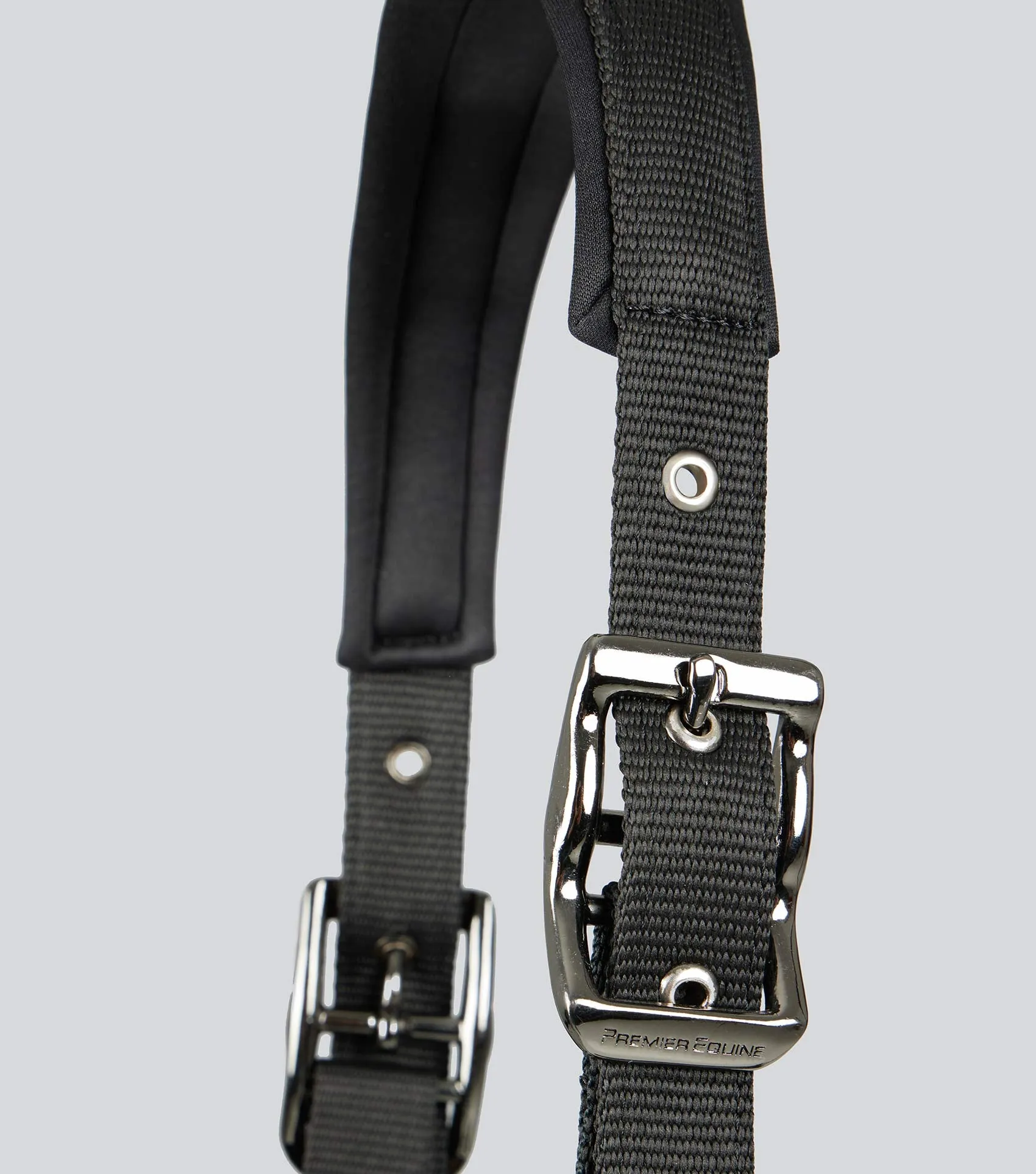 Corda Padded Head Collar with Lead Rope Black