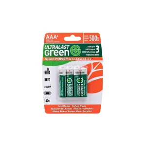 Dantona UltraLast ULGHP4AAA  Green High Power/Capacity NiMH 4-Pack AA