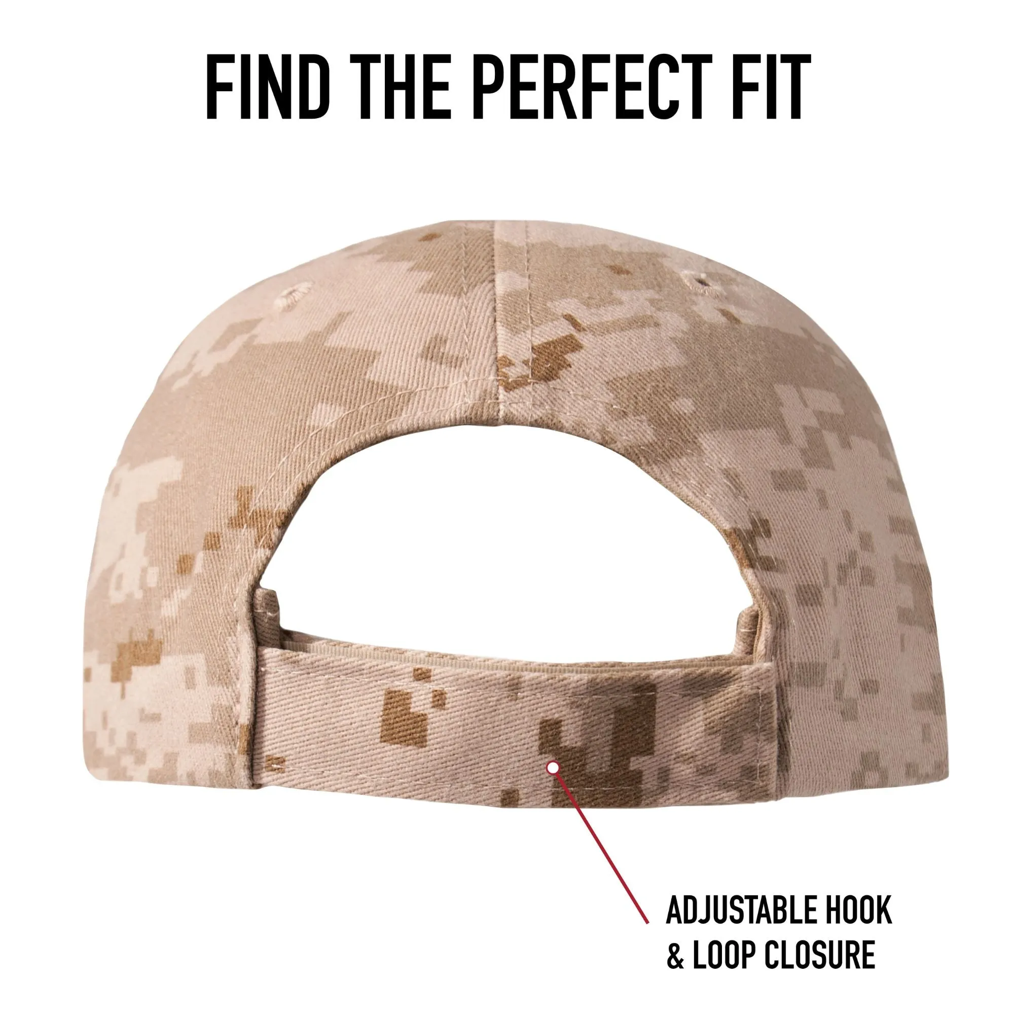 Digital Midnight Camouflage - Military Low Profile Adjustable Baseball Cap