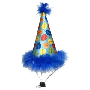 Dog Party Hat-Party Time Blue