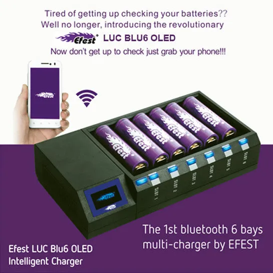 Efest LUC BLU6 Intelligent Bluetooth charger