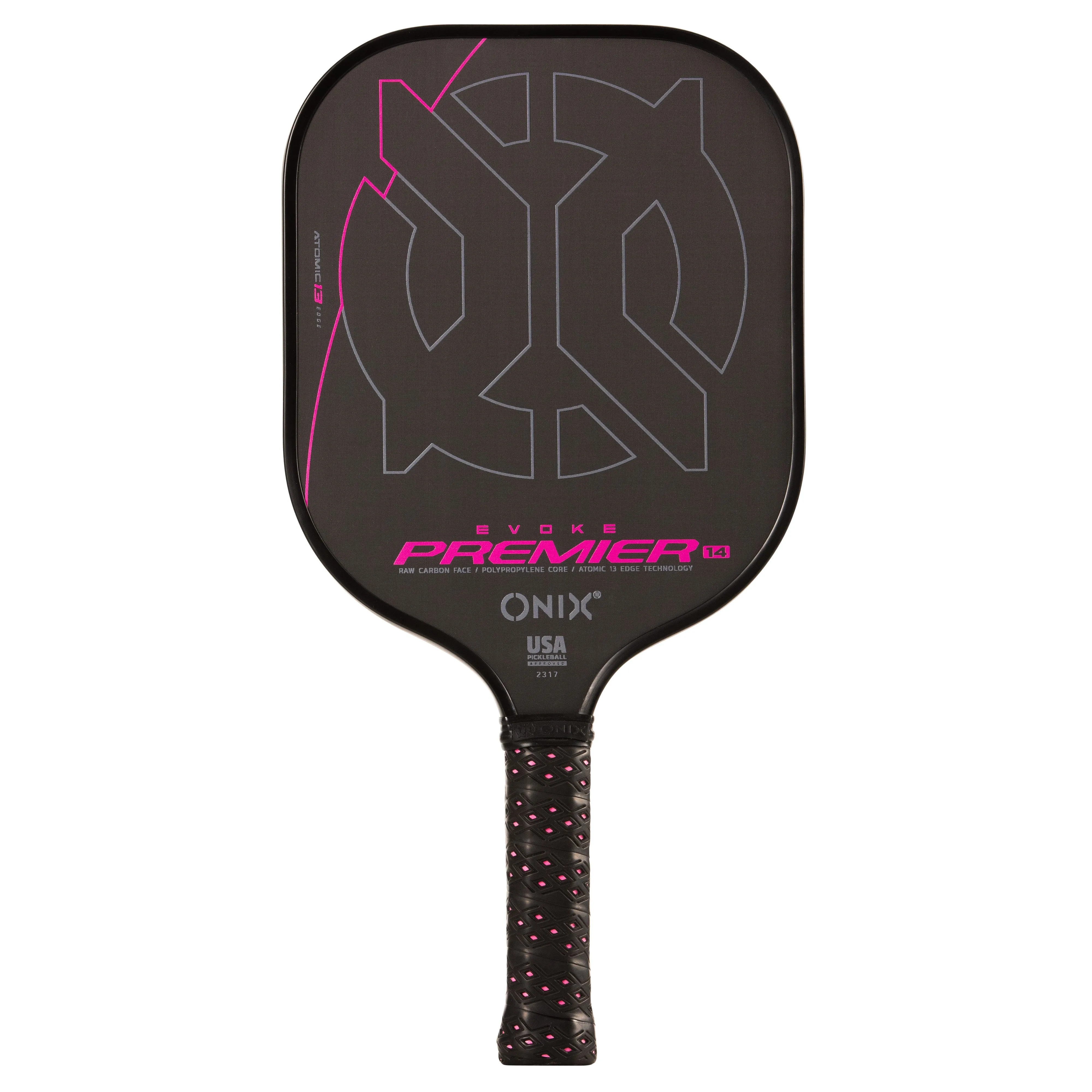 Evoke Premier Raw Carbon Fiber Pickleball Paddle