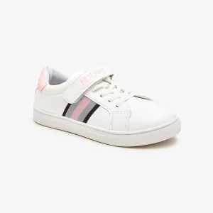 Girls Striped Trainers