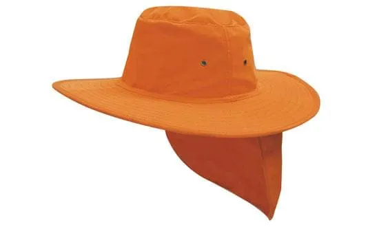 Headwear Canvas Sun Hat With Flap X12 - 4055