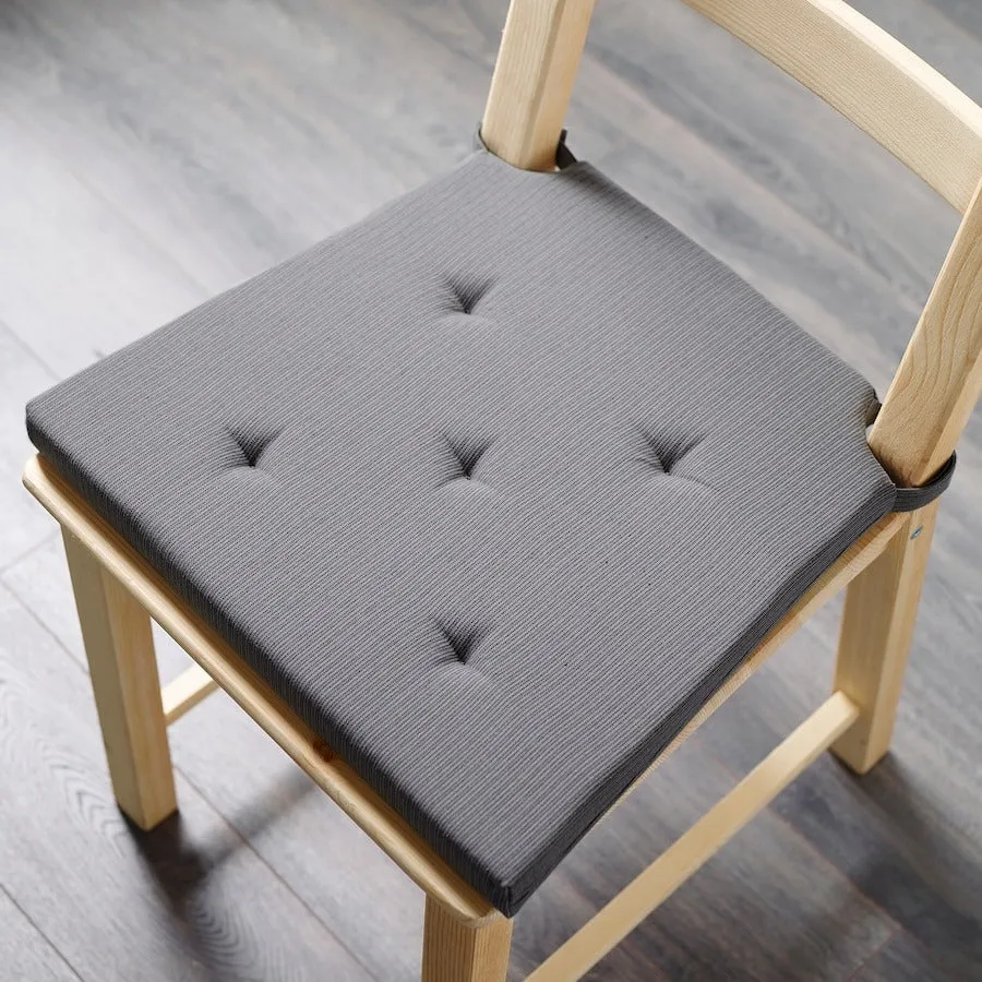 Ikea Justina chair cushion, 42/35x40x4 cm, gray