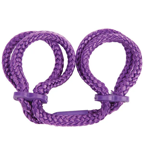 JAPANESE SILK LOVE ROPE WRIST CUFFS