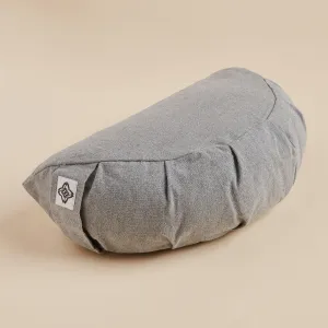 KIMJALY Half Moon Yoga Pillow, Charcoal/Dark Gray