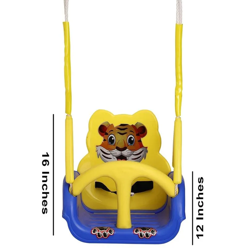 King of Swings Imported Quality 4 Stages Adjustable Baby Musical Swing (Blue)