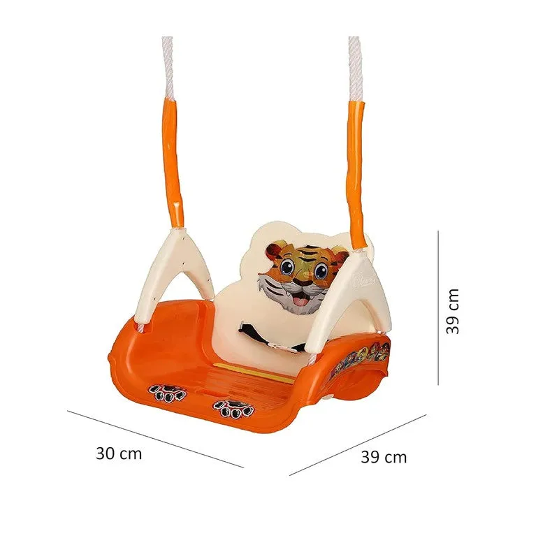 King of Swings Imported Quality 4 Stages Adjustable Baby Musical Swing (Orange)