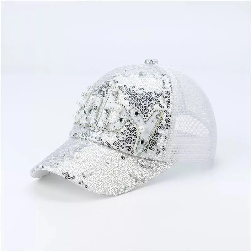 Men's And Women's Caps Men's Hats Sequins Sunscreen Baseball