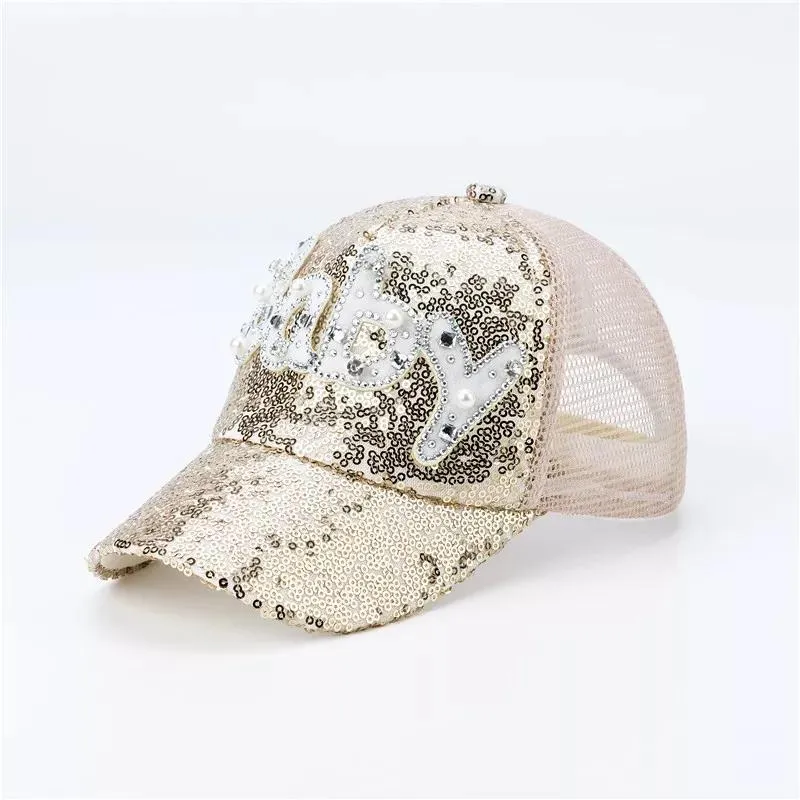 Men's And Women's Caps Men's Hats Sequins Sunscreen Baseball