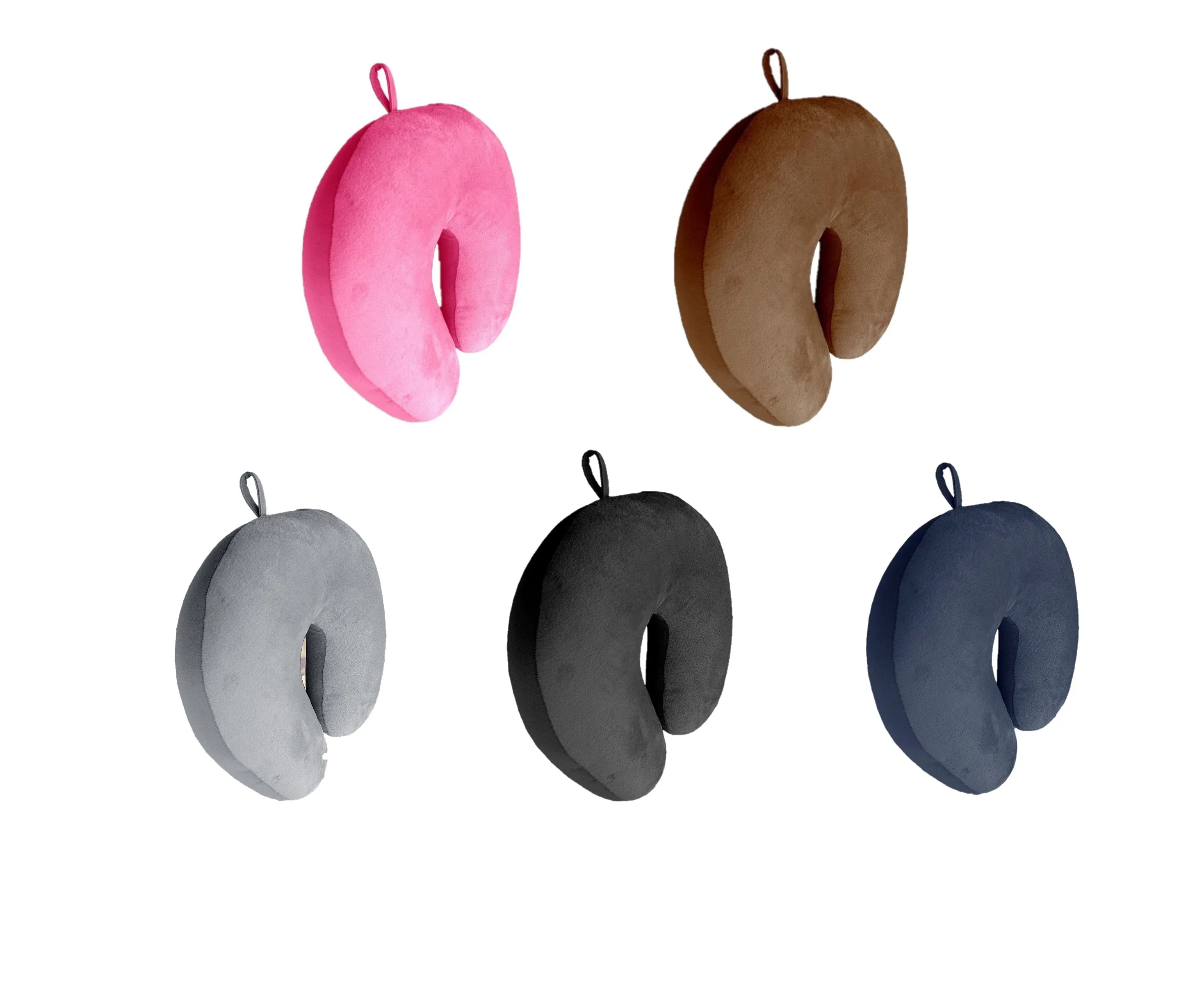 Micro Bead U Shaped Travel Pillows - Solid Color