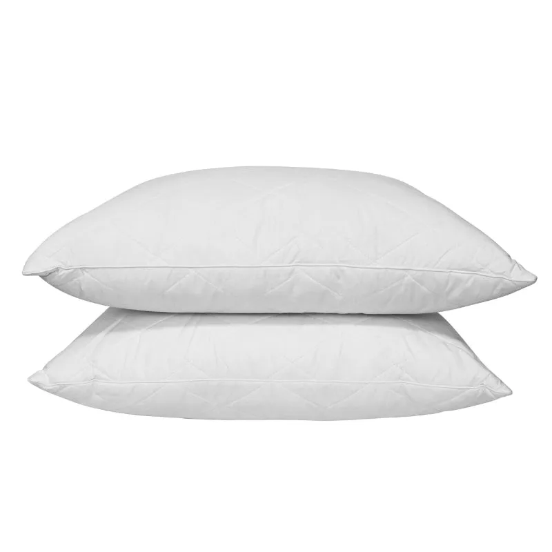 Odyssey Living Quilted Duck Feather Pillow 2 Pack