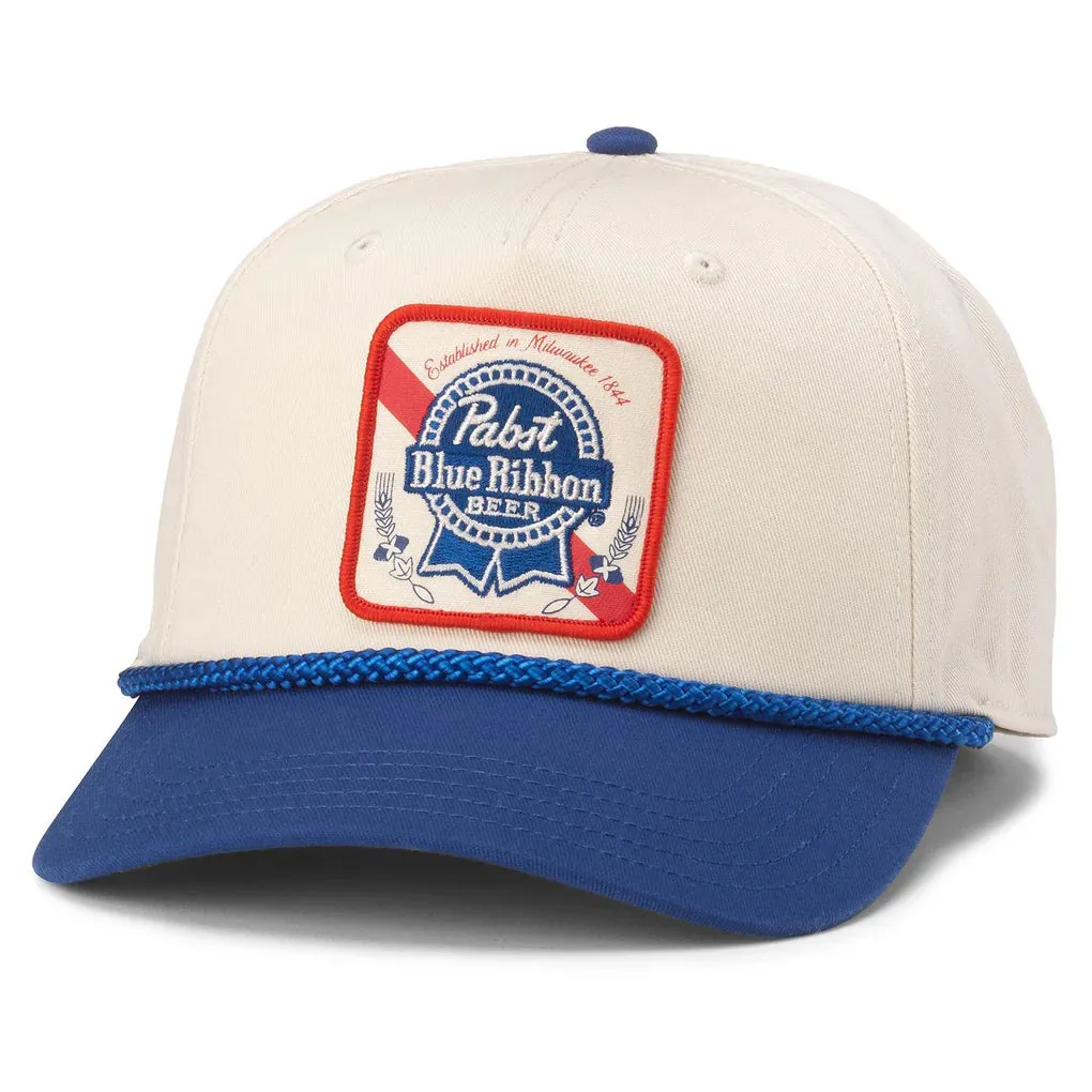 Pabst Blue Ribbon Cream Baseball Cap