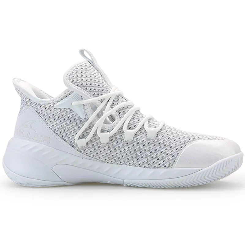 PEAK Basketball Shoes - White/Light Grey