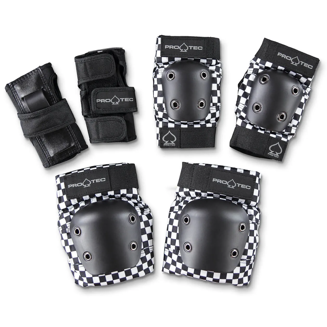 ProTec Street Gear Junior 3 Pack Combo - Check Black/White