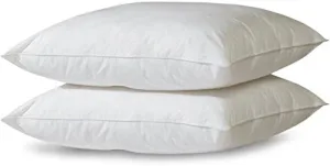 PumPum Hollow Fibre Filled 2 Piece Pillow Set - 16" x 24", Antique White