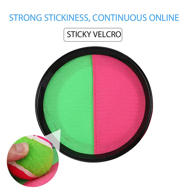 Sticky Racket Ball Throwing and Catching Suction Cup Parent-child Toy