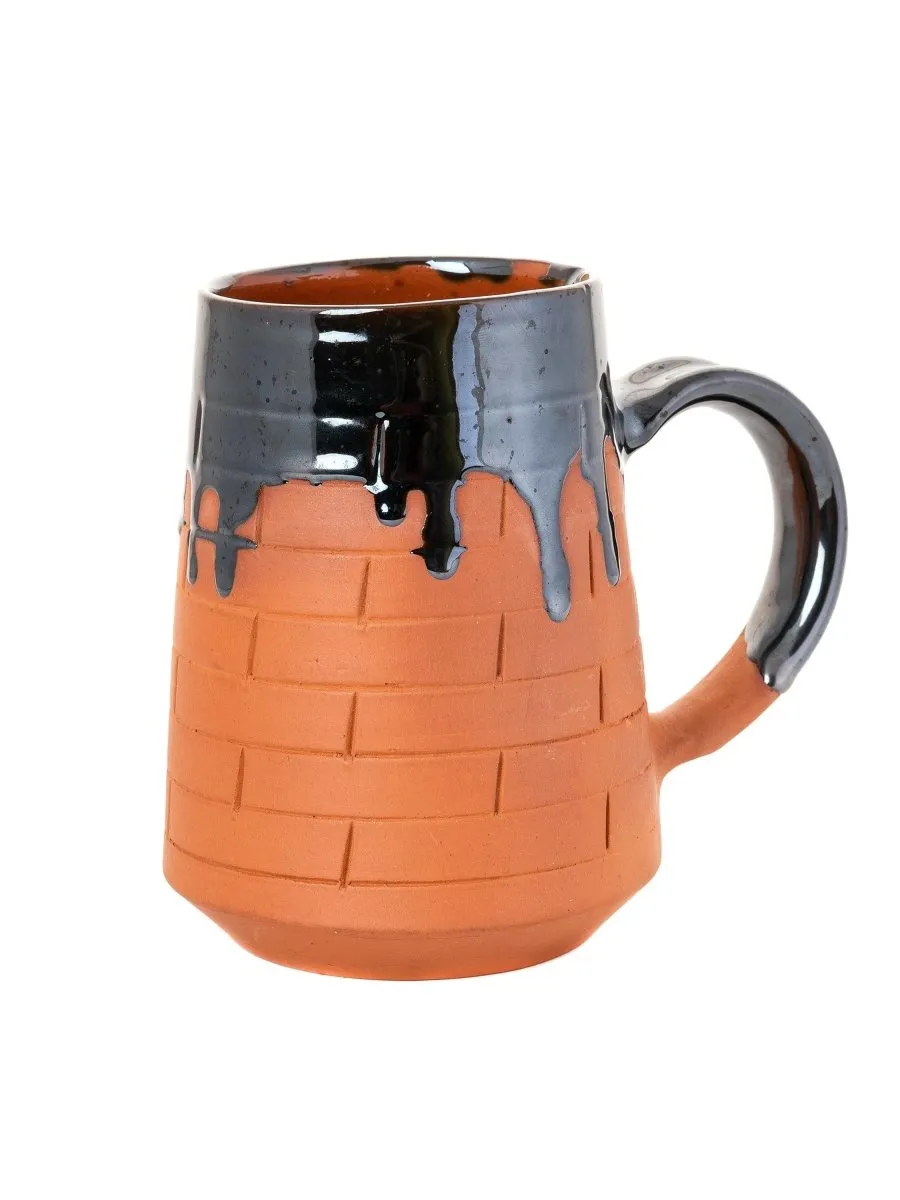 Terracotta Beer Mug: Stylish Home Decor and Kitchenware