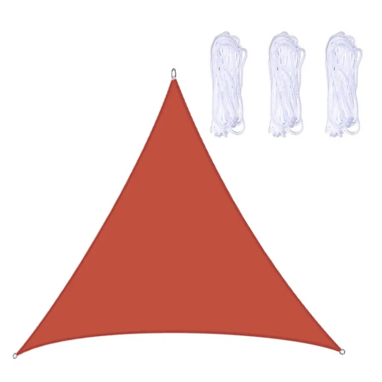 Triangle Outdoor Garden Sunshade Sail Waterproof Anti-UV Canopy, Size: 3.6m x 3.6m x 3.6m(Red)