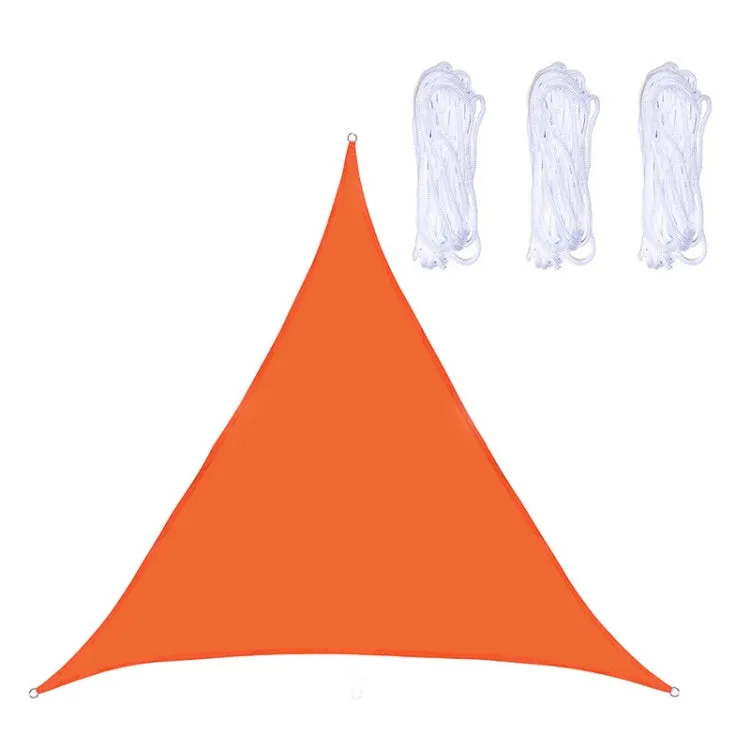 Triangle Outdoor Garden Sunshade Sail Waterproof Anti-UV Canopy, Size: 3m x 3m x 3m(Orange)