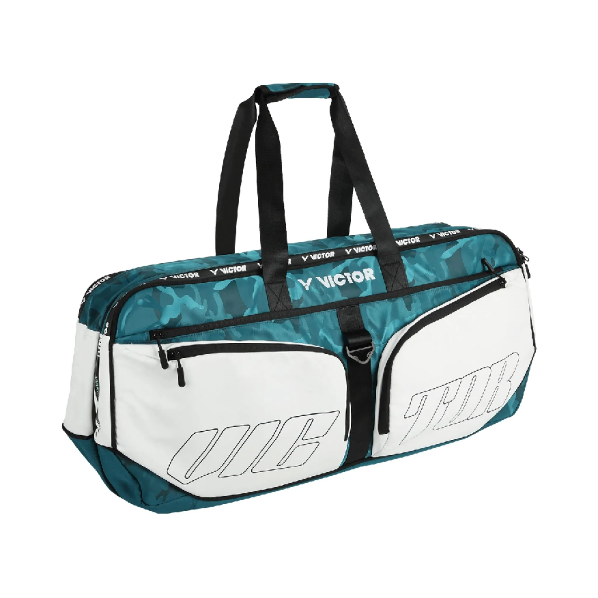 Victor BR3650AG Rectangular Racket Bag [White/Verdigris]