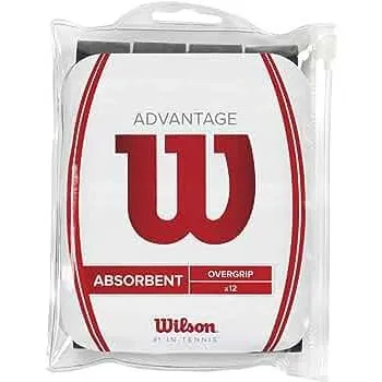 Wilson Advantage Overgrips PACK (12X) for Padel & Tennis Rackets [WS]